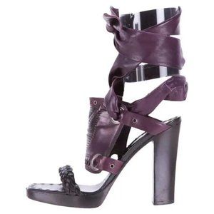 F/W 2001 Iconic Vintage Tom Ford for YSL bondage sandals 36.5